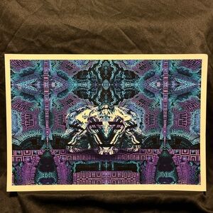 Super cool & unique abstract art print with blue and purple design #abstractart